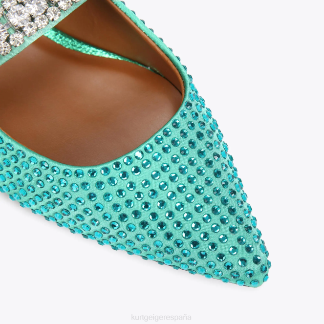 Kurt Geiger mujer cristales principescos de londres 2LPR668 | calzados verde azulado